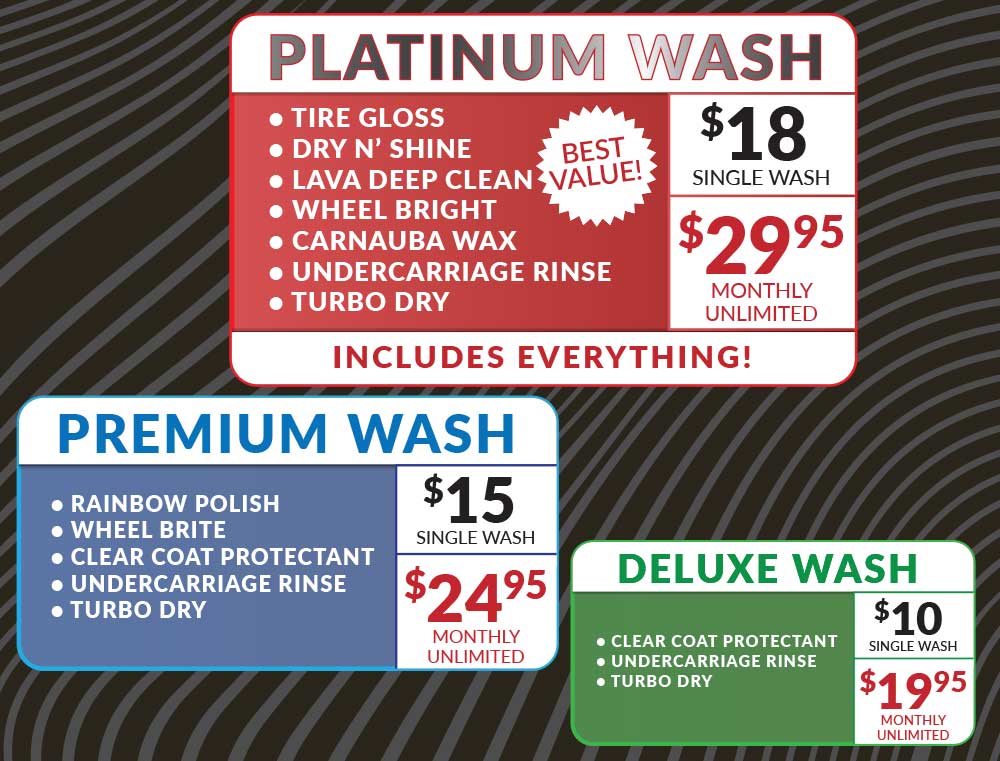 Unlimited Car Wash Packages
